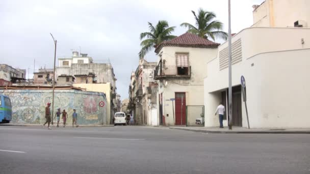 Pohled Havanu Kubu — Stock video