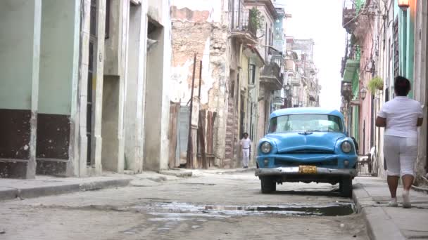 Pohled Havanu Kubu — Stock video