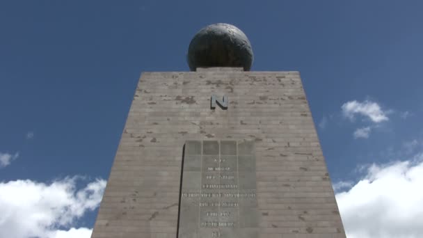 Ciudad Mitad Del Mundo Equator Monument Κίτο Ισημερινός — Αρχείο Βίντεο