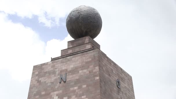 Ciudad Mitad Del Mundo Equator Monument Quito Ecuador — Stock Video