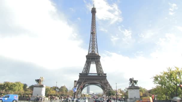 埃菲尔铁塔 法国巴黎 — 图库视频影像
