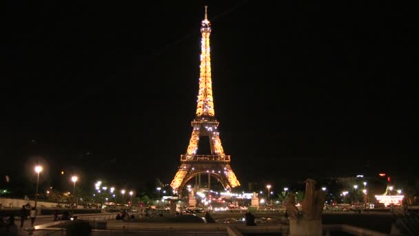 Torre Eiffel Paris França — Vídeo de Stock