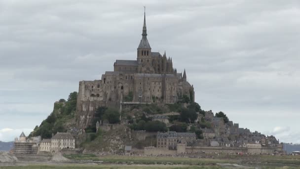 Mont Saint Michel Normandie Frankrike — Stockvideo