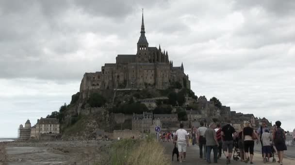 Mont Saint Michel Normandia Francia — Video Stock