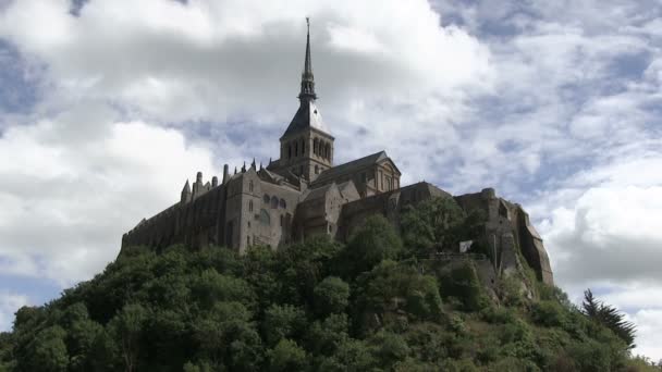 Mont Saint Michel Normandiya Fransa — Stok video