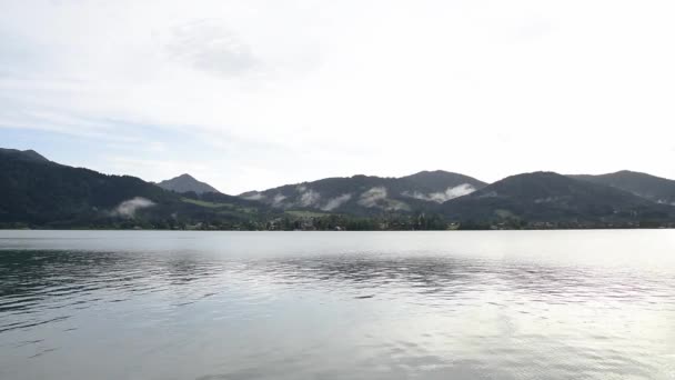 テゲルンゼー湖風景 テゲルンゼー ドイツ — ストック動画