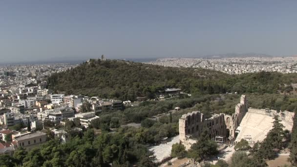 Vista Atenas Grécia — Vídeo de Stock