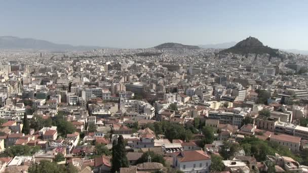 Widok Ateny Grecja — Wideo stockowe
