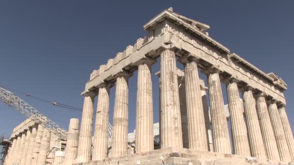 Vue Parthénon Athènes Grèce — Video