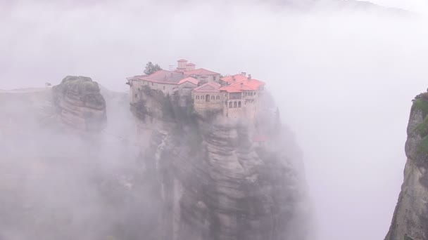 Varlaam Manastırı Meteora Yunanistan — Stok video
