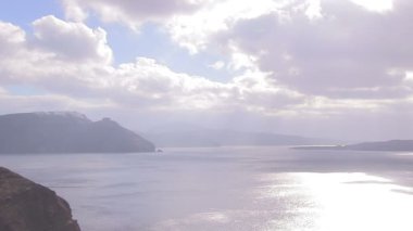 Oia, Santorini, Yunanistan manzarası