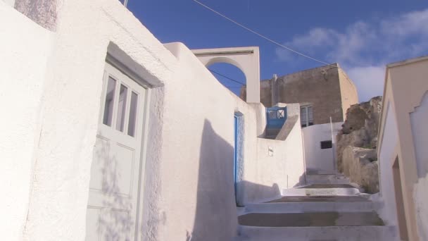 Vista Pyrgos Santorini Grécia — Vídeo de Stock