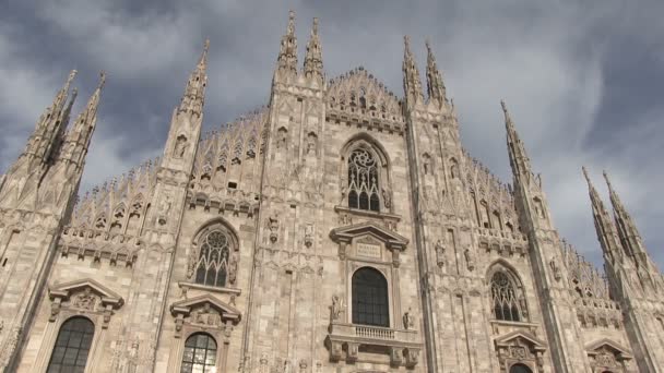 Kathedraal Van Milaan Duomo Milano Milaan Italië — Stockvideo