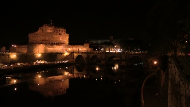 Castel Sant Angelo Ρώμη Ιταλία — Αρχείο Βίντεο