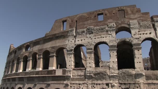 Blick Auf Das Kolosseum Rom Italien — Stockvideo
