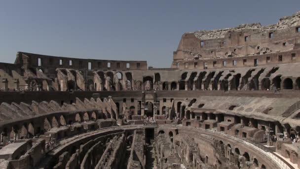 Вид Колизей Рим Италия — стоковое видео