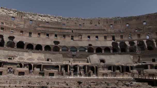 Blick Auf Das Kolosseum Rom Italien — Stockvideo