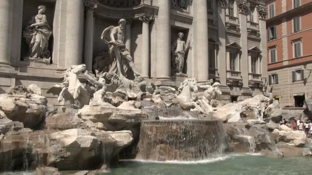 Fontaine Trevi Rome Italie — Video