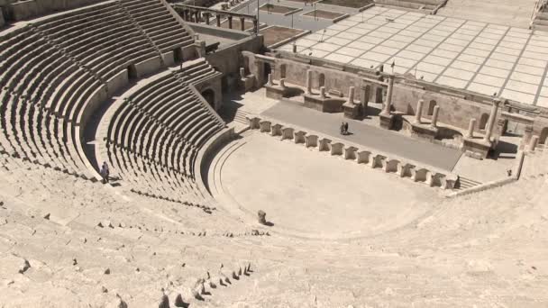 Anfiteatro Romano Ammán Jordania — Vídeos de Stock