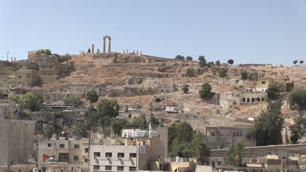 Amman Citadel Amman Jordanië — Stockvideo