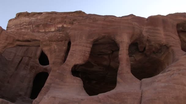 Antique Architecture Petra Jordan — Stock Video