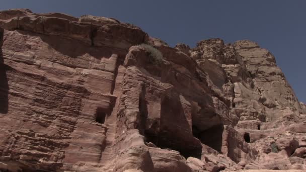 Antique Architecture Petra Jordan — Stock Video