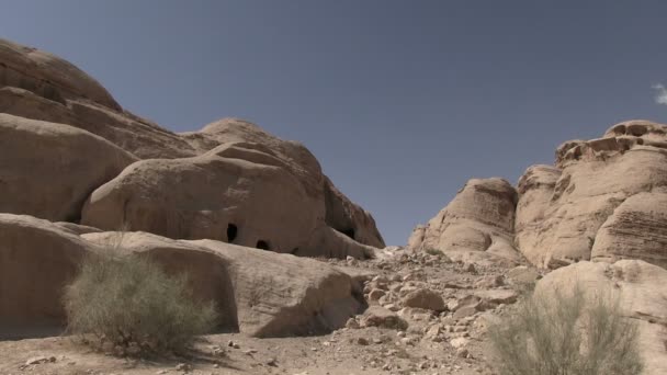 Arquitectura Antigua Petra Jordania — Vídeos de Stock