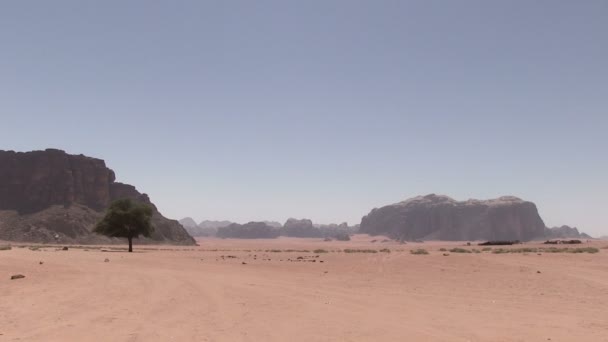 Widok Wadi Rum Jordania — Wideo stockowe