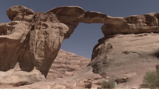 Kilátás Wadi Rum Jordánia — Stock videók