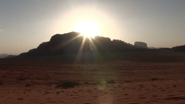 Vista Wadi Rum Jordania — Vídeo de stock