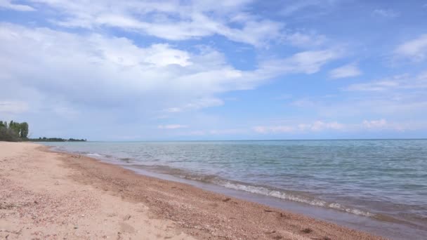 Issyk Kul Lake Δημοκρατία Της Κιργιζίας — Αρχείο Βίντεο