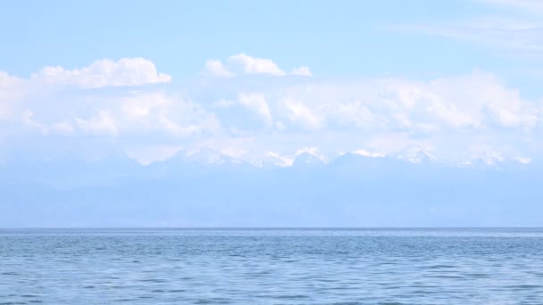 吉尔吉斯共和国Issyk Kul湖 — 图库视频影像