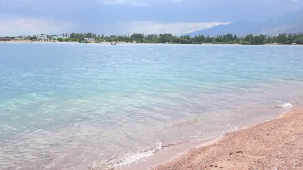 Issyk Kul Lake Δημοκρατία Της Κιργιζίας — Αρχείο Βίντεο