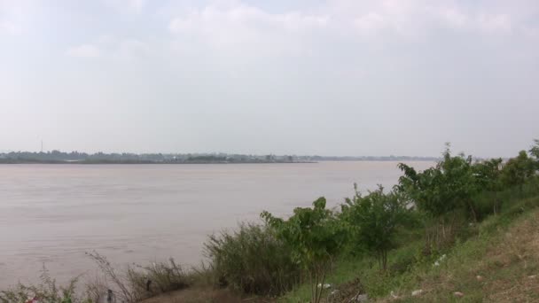 Rzeka Mekong Savannakhet Laos — Wideo stockowe