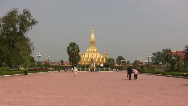 Pha Esse Luang Vientiane Laos — Vídeo de Stock