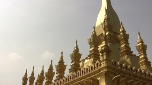 Pha Dat Luang Vientiane Laos — Stockvideo