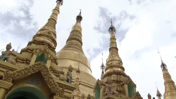 Shwedagon Pagoda Yangon Myanmar — Stok video