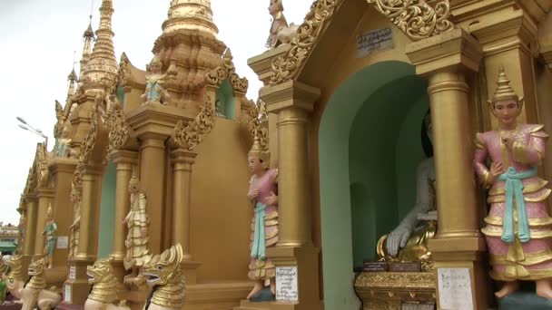 Pagoda Shwedagon Yangon Myanmar — Wideo stockowe