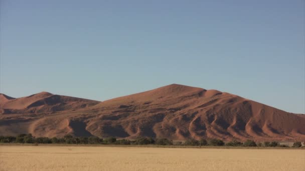 Namib Ökenlandskap Namibia — Stockvideo