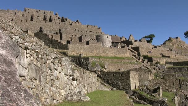 Uitzicht Machu Picchu Peru — Stockvideo