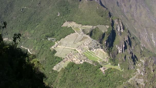 Pohled Machu Picchu Peru — Stock video