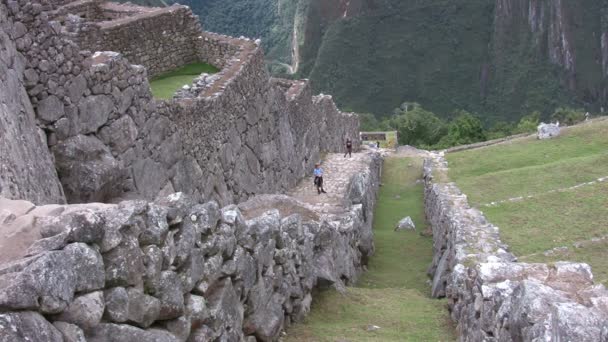 View Machu Picchu Peru — Stock Video