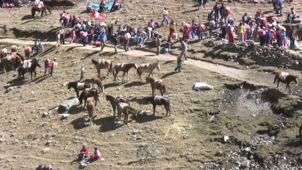 Sinakara Czerwiec 2007 Quyllur Rit Festiwal Gwiazd Śniegu Sinakara Peru — Wideo stockowe