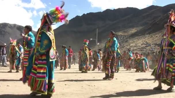 Sinakara June 2007 Quyllur Rit Snow Star Festival Sinakara Peru — Stock Video