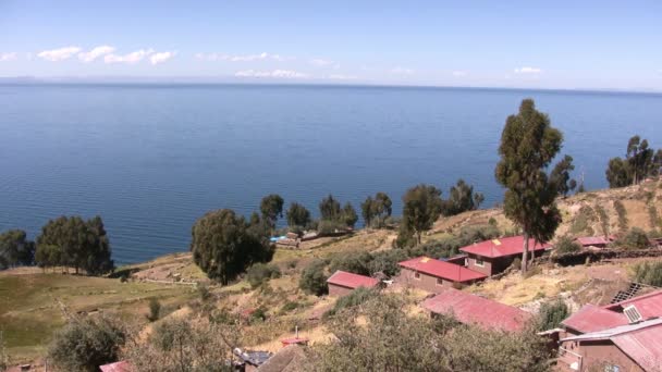 Taquile Island Isla Taquile Lake Titicaca Peru — 图库视频影像