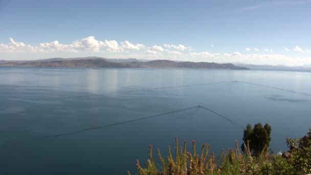 Taquile Island Isla Taquile Lake Titicaca Peru — Stockvideo