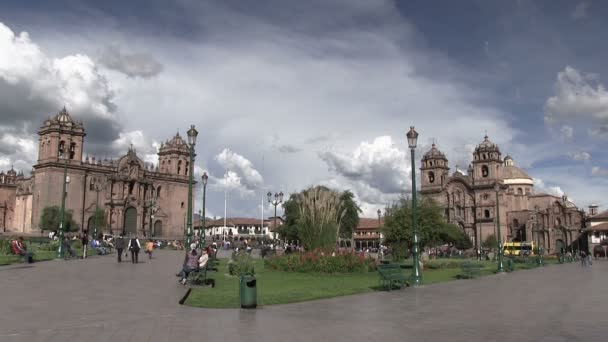 Plaza Armas Cusco Perú — Vídeos de Stock