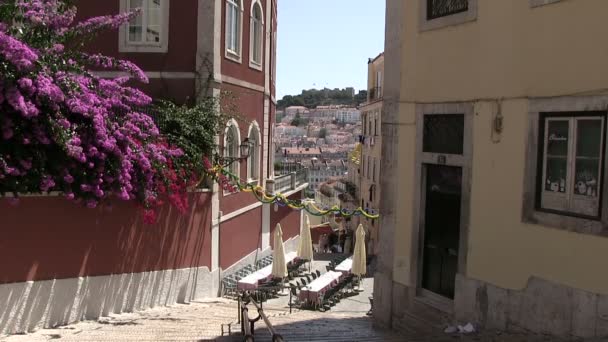 Widok Lizbona Portugalia — Wideo stockowe