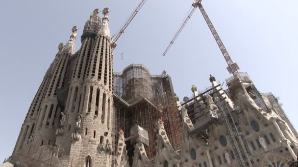 Sagrada Família Barcelona Espanha — Vídeo de Stock