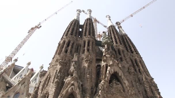 Sagrada Familia 西班牙巴塞罗那 — 图库视频影像